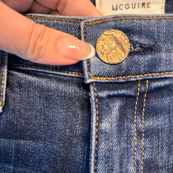 McGuire Women’s High Rise Flare Jeans Dark Wash size 26 - Picture 7 of 11